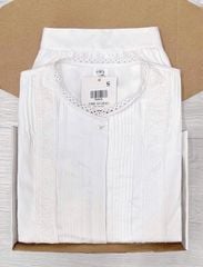 TQ4347-Set basic, áo li ngực phối ren+CV ngắn Trắng