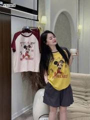 VRA0650 - SET BỘ MICKEY VÀNG PHỐI XÁM (áo vàng)