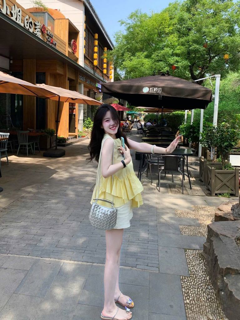 TQ4352-Set áo kiểu, quần short Trắng