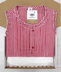 TQ4358 - SET ÁO KIỂU PHỐI VIỀN BÈO + QUẦN SHORT TRẮNG