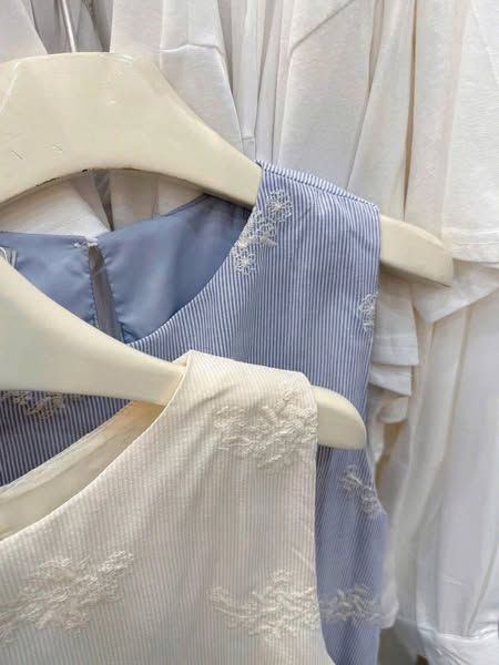 TQ4356 - SET THÊU ÁO SÁT NÁCH + QUẦN SHORT XANH