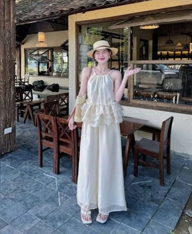 VGU0523 - SET ÁO DÂY YẾM + QUẦN DÀI
