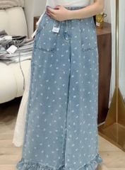LEN2310 QUẦN JEAN KITTY PHỐI BÈO CAO CẤP