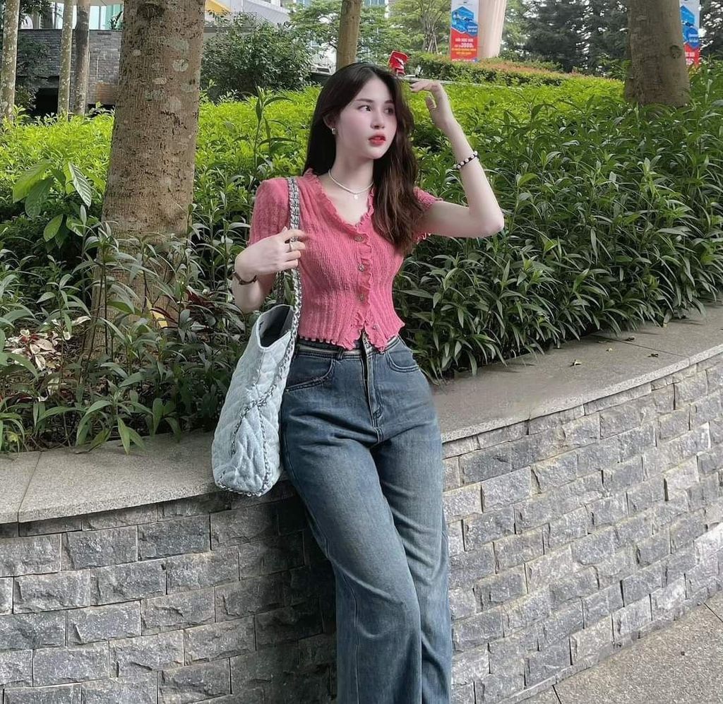 SET ÁO LEN , QUẦN JEANS DÀI