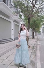 TB5749 SET ÁO THUN BASIC, CV TẦNG XANH