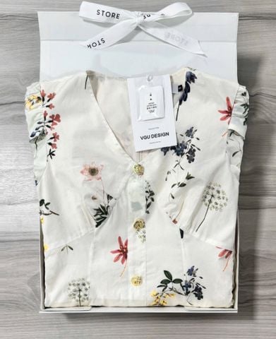 VGU0507 ĐẦM HOA CỔ V