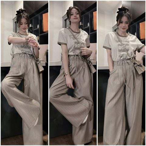 TB8350 - SET ÁO THUN CELINE + QUẦN DÀI - DÂY CỘT
