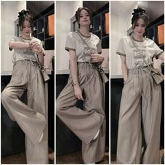 TB8350 - SET ÁO THUN CELINE + QUẦN DÀI - DÂY CỘT
