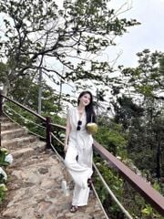 KS0778 - SET ÁO KIỂU + QUẦN DÀI FULL TRẮNG