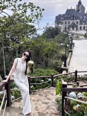 KS0778 - SET ÁO KIỂU + QUẦN DÀI FULL TRẮNG