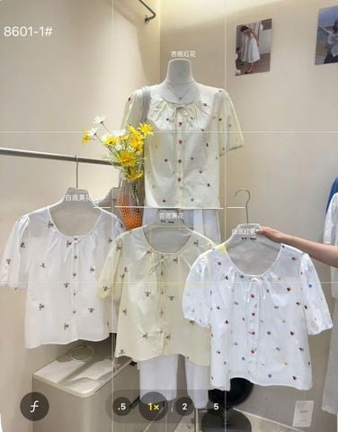 LEN3240 Áo boi Trắng thêu 8601-1