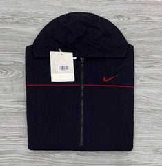 KS0818 - ÁO KHOÁC GIÓ 2 LỚP MÀU ĐEN
