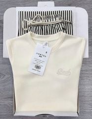 TB8421 - SET ÁO THUN KEM THÊU - QUẦN DÀI SỌC