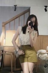VGU0391 - SET ÁO REN KIỂU KEM - QUẦN SHORT