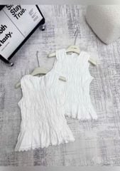 VGU0386 - SET ÁO KIỂU PHỐI VIỀN REN + QUẦN JEAN DÀI