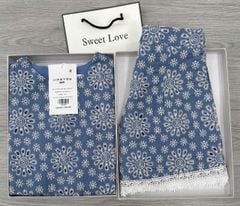 TB8459 - SET ÁO + QUẦN SHORT REN HỌA TIẾT THỔ CẨM