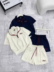 TB8493 - SET THỂ THAO NGẮN THÊU (KEM)