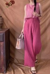 VGU0529 Set linen Hồng, Quần dài