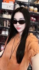 VGU0535 Set sơmi Cam tay lửng, Quần short Đen