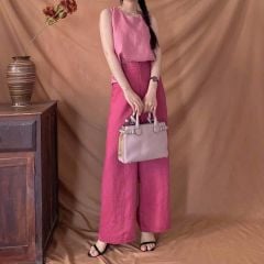 VGU0529 Set linen Hồng, Quần dài