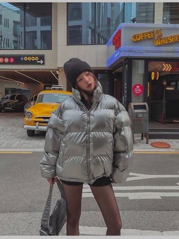 QCC0051 ÁO PHAO XÁM