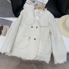 QCC1126- Áo khoác dạ Nâu