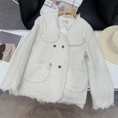 QCC1123 KHOÁC DẠ KEM PHỐI NÚT KIM LOẠI