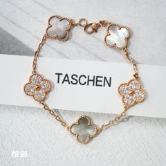 PK019 VÒNG TAY CỎ 4 LÁ (XANH)