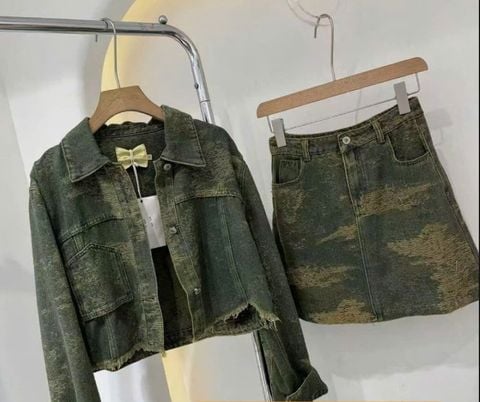 QCC0110- Set jean cv ngắn