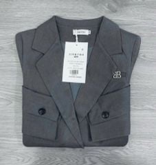 TB2991- Áo Vest QC đính logo BB Xám (áo lẻ)