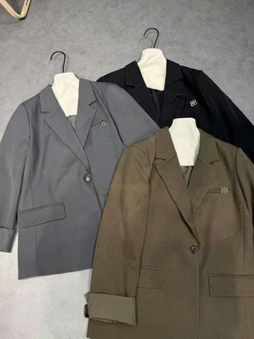 TB2991- Áo Vest QC đính logo BB Xám (áo lẻ)