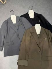 TB2991- Áo Vest QC đính logo BB Xám (áo lẻ)