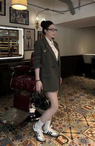 TB2991- Áo Vest QC đính logo BB Xám (áo lẻ)