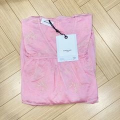 LEN1344 SET TƠ THÊU NƠ, QUẦN SHORT (HỒNG)