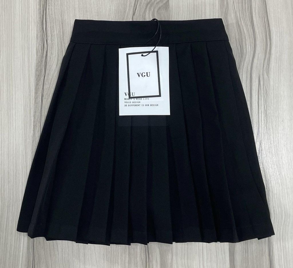 Chân váy xếp ly - Màu đen - Ladies | H&M VN