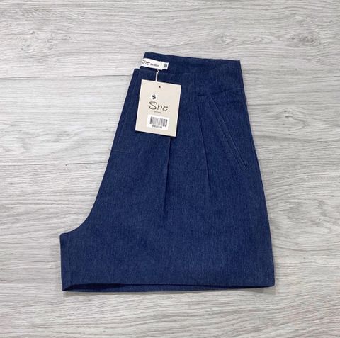 QUẦN SHORT JEAN XANH ĐẬM