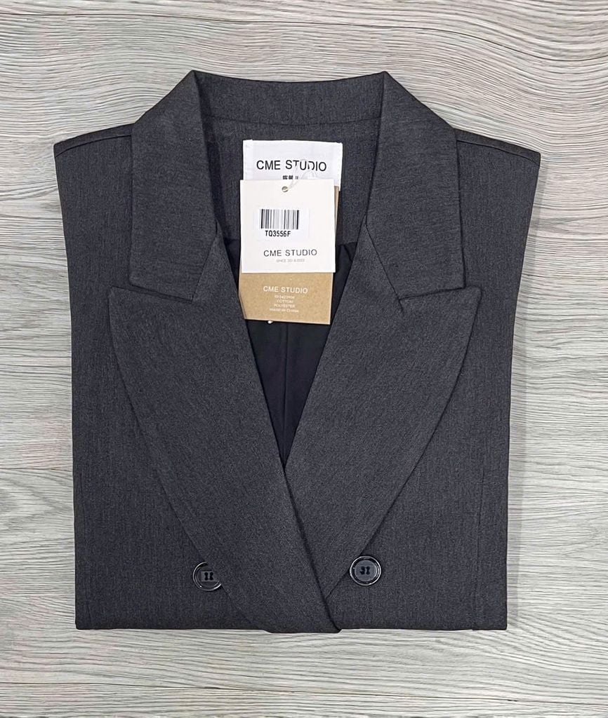 TQ3556- Áo Vest Xám ( áo lẻ)