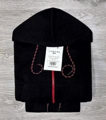 TB7147- Set QC áo khoác khóa 2 chiều, quần suông Đen CC