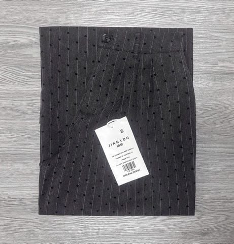 TB7356 QUẦN DÀI HỌA TIẾT TIM ĐEN