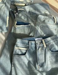 VGU8777-Quần jean QC lật gấu (quần lẻ)