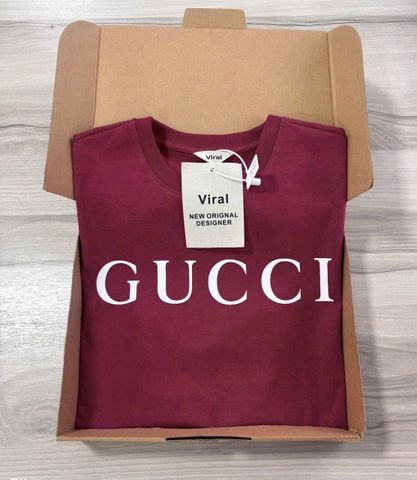 VRA0244- Áo thun in Gucci Đỏ