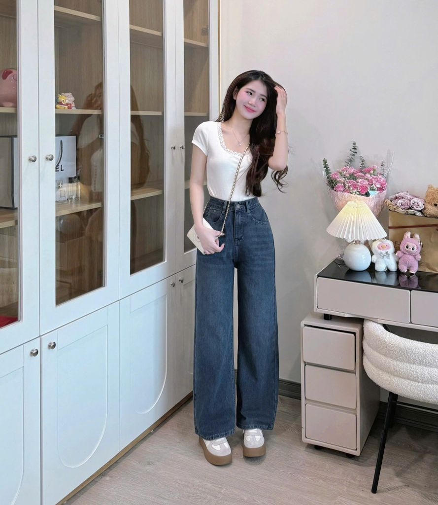 VGU8763 QUẦN JEAN XANH