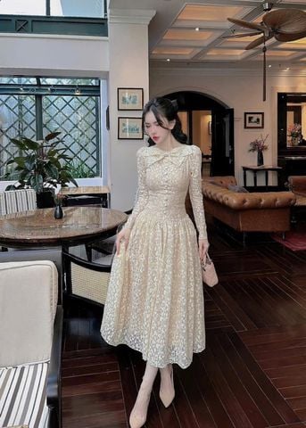 VRA0303 ĐẦM REN KEM TK CAO CẤP