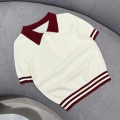 VGU8983 ÁO LEN PHỐI SỌC (ĐỎ)