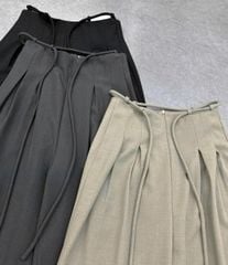 TB7549 QUẦN TÂY SUÔNG + DÂY ĐAI (ĐEN)