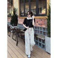 KS0183 SET ÁO POLO THÊU, QUẦN JEANS (KO NỊT)