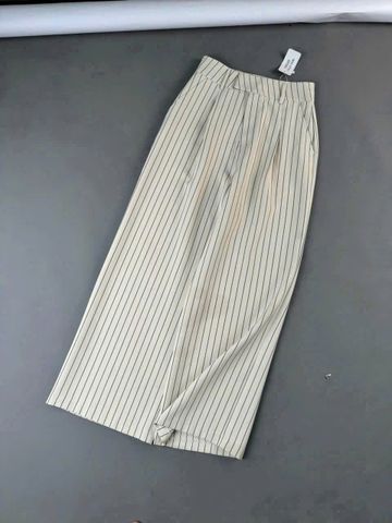 KS0227 QUẦN SUÔNG SỌC (KEM)