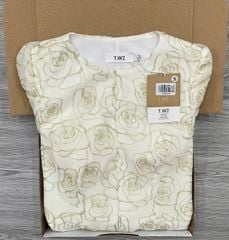 KS0259 ĐẦM HOA THÊU CHỈ NỔI (KEM)