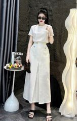 KS0256 SET ÁO BASIC, CV DÀI (KEM)