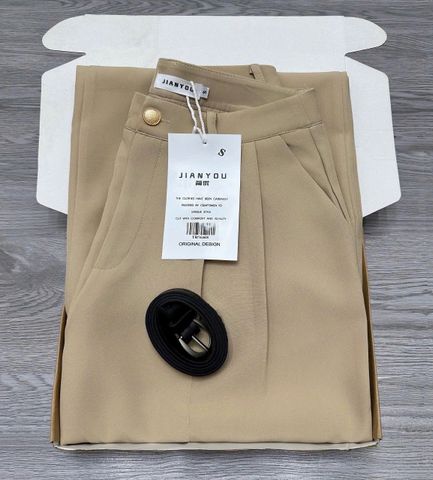 TB7646 QUẦN TÂY SUÔNG + NỊT (DA ĐẬM)